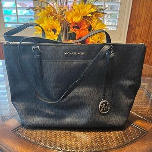 Large black Michael Kors tote bag